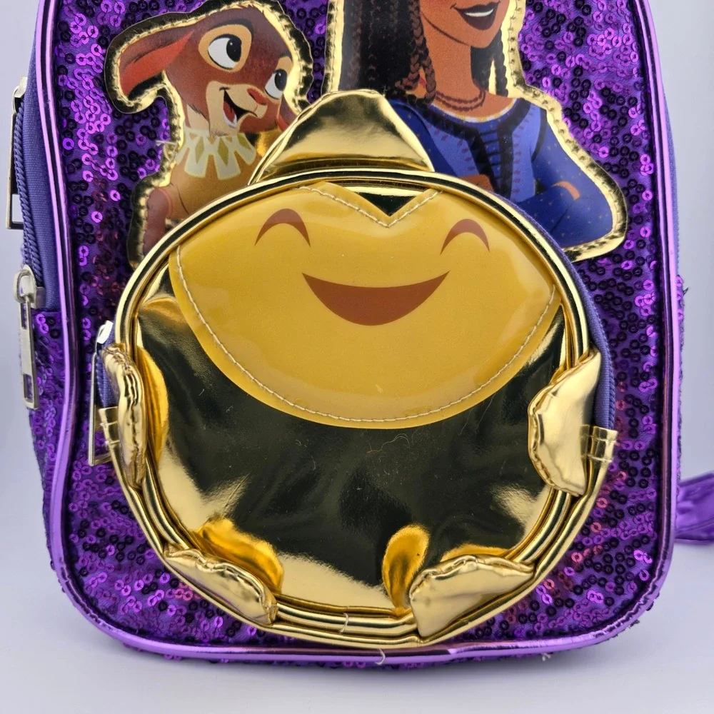 Disney Wish Sequin Mini Backpack‎ Asha Star Valentino Purple